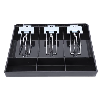 

Promotion! 3-Grid Money Cash Coin Register Insert Tray Replacement Cashier Drawer Storage Register Tray Box Classify Store