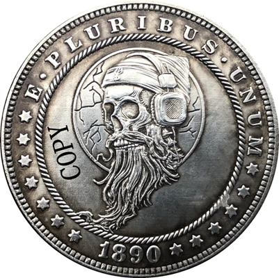 Хобо никель 1890-CC США Монета Моргана доллар копия Тип 167 | Дом и сад