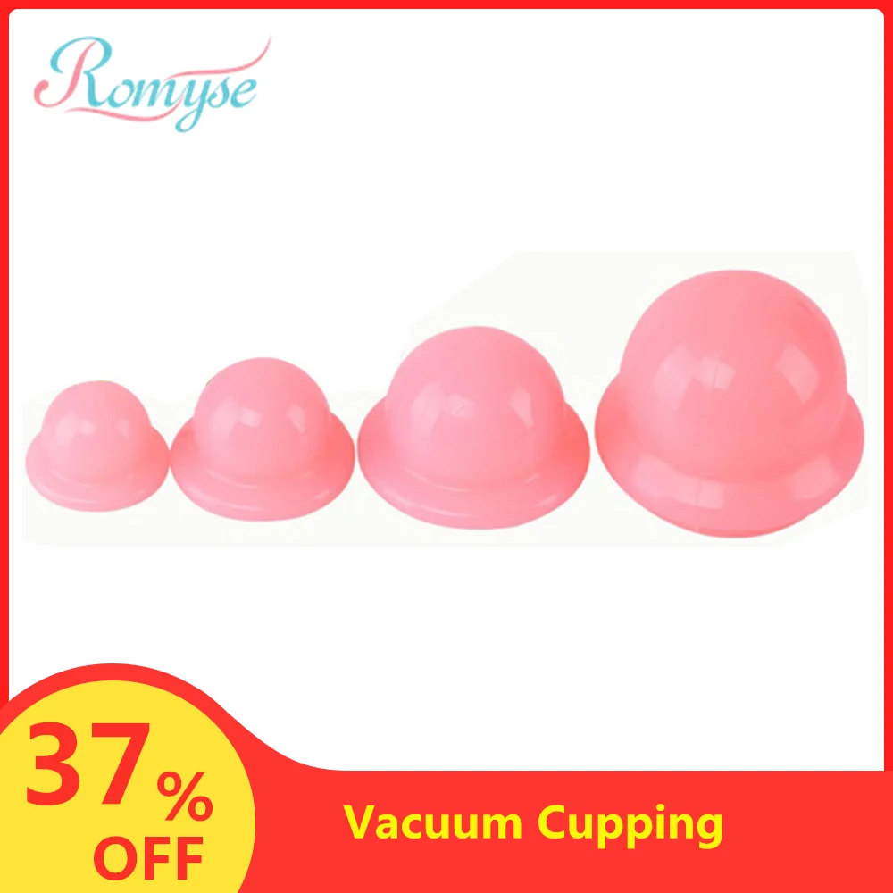 

4Pcs Silicone Vacuum Cupping Set Acupuncture Body Massage Suction Cups Family Chinese Anti Cellulite Moisture Absorber