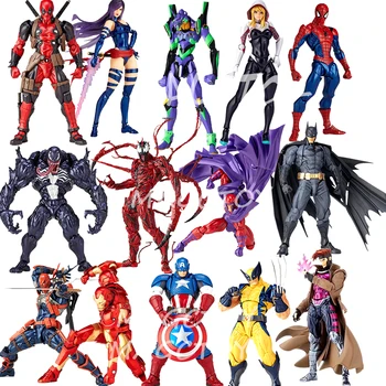 

Yamaguchi Revoltech Wolverine Gambit Batman Deathstroke Deadpool Magneto Captain America Gwen Spider Iron Man Action Figure Toy