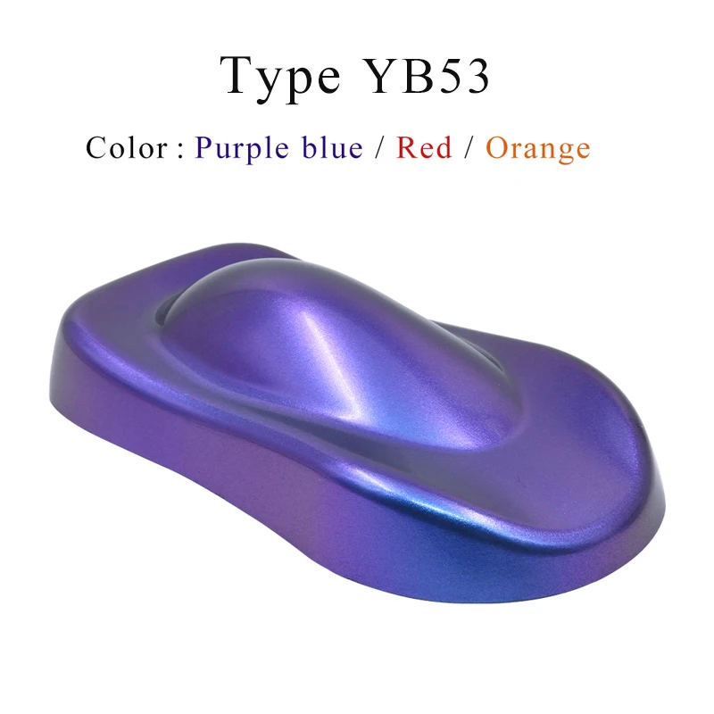 

YB53 Chameleon Powder Acrylic Paint Powder Coating Chameleon Dye for Cars Arts Crafts Nails Decoration 10g Painting Supplies