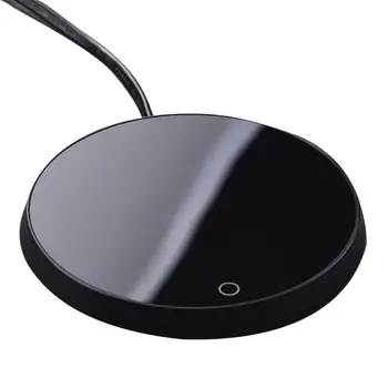 

Winter Round Electric Heating Cup Mat Water Milk Coffee Mug Coaster Warmer Pad Wireless Charging Function Easy to Use