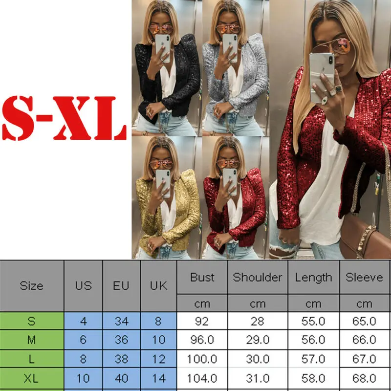 Greatest  Women Sexy Style Jackets Slim Type Full Sleeve Length Open Stitch Closure Type Solid Pattern None C