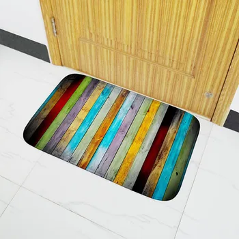 

Carpet Shaggy Soft Doormat Color Wooden Floor Mat Absorbent Non-slip Kitchen Rug Bathroom Doormats Door Mats