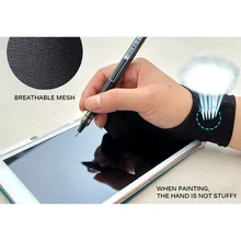 Anti-Touch-Gloves Tablet Two-Finger for Computer Screen-Painting Left And Right Artist