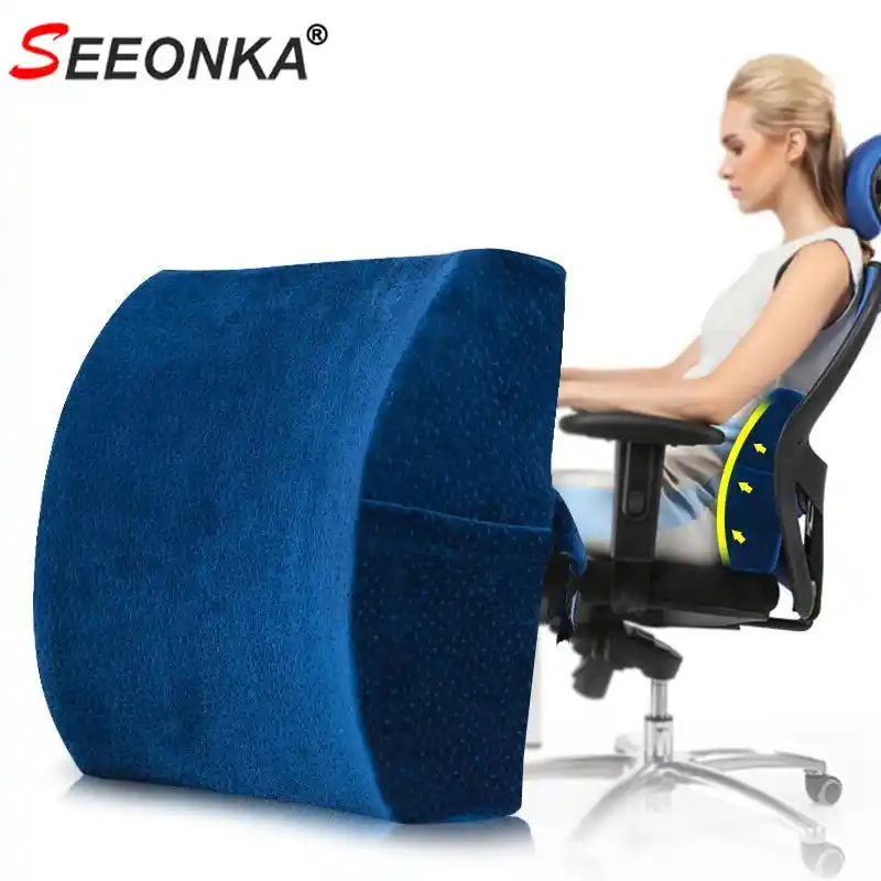 Orthopedics Pillow Lumbar Cushion Lumbar Support For Office Chair Low Back Pain Relieve And Protection Our Spine Back Pillow Seat Supports Aliexpress