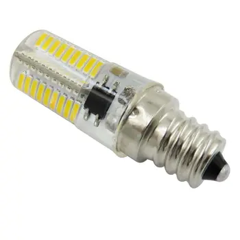 

Dimming LED Corn Bulb Mini Silicone lamp 72 Leds SMD 4014 E12 220V 200V-240V Replace halogen lamp Light Warm White