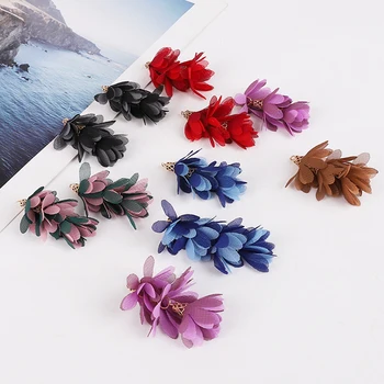 

2pcs Multi Layer Tassels Hanging Flower Tassel Trim Key Chain Tassels For DIY Earrings Keychain Handmade Jewelry Making Supplies