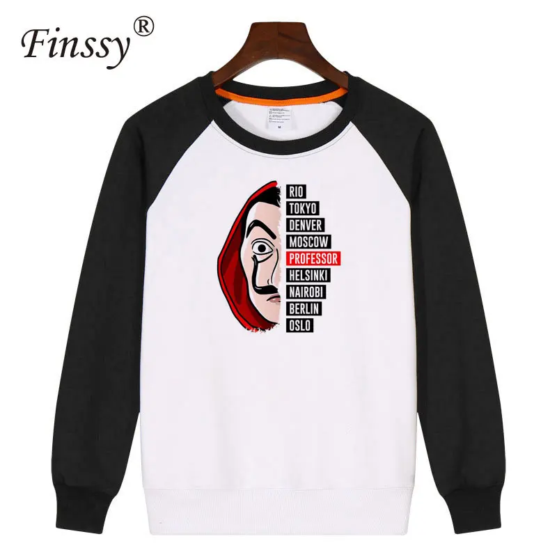TF95-06B Мужские La Casa De Papel Money Heist House Of paper, женские и мужские зимние теплые толстовки с длинным рукавом и принтом, пальто в стиле хип-хоп, одежда - Цвет: TF95-06B
