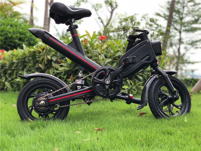 Electric Bikes Adults Two Wheels Electric Bicycle Protable 12 Inch 350W Electric Bike Mini E-Bike (15)