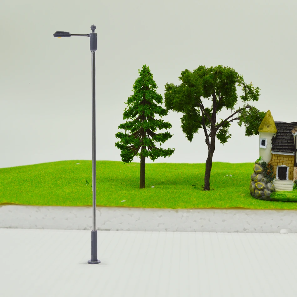 20 шт уличная лампа 1: 75-1:300 Масштаб Модель уличная медная лампа для модели здания поезд макет железной дороги