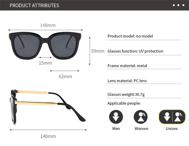 New Style Fashional Protection UV400 Sunglasses Big Frame glasses Unisex Outdoor Travelling Cycling Driving