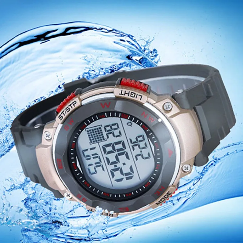 Brand New Style Relojes Boy Men's Waterproof Relogio Sports Watch Big Dial Military Digital Watch enlarge
