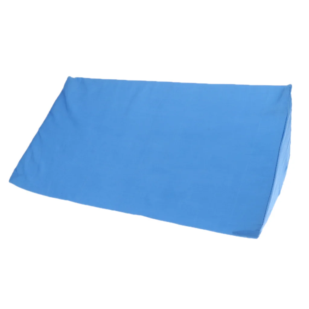 Elevating Memory Leg Rest Pillow Body Positioning Wedge Cushion Back Lumbar Support with Removable Cover - Blue / Red / White