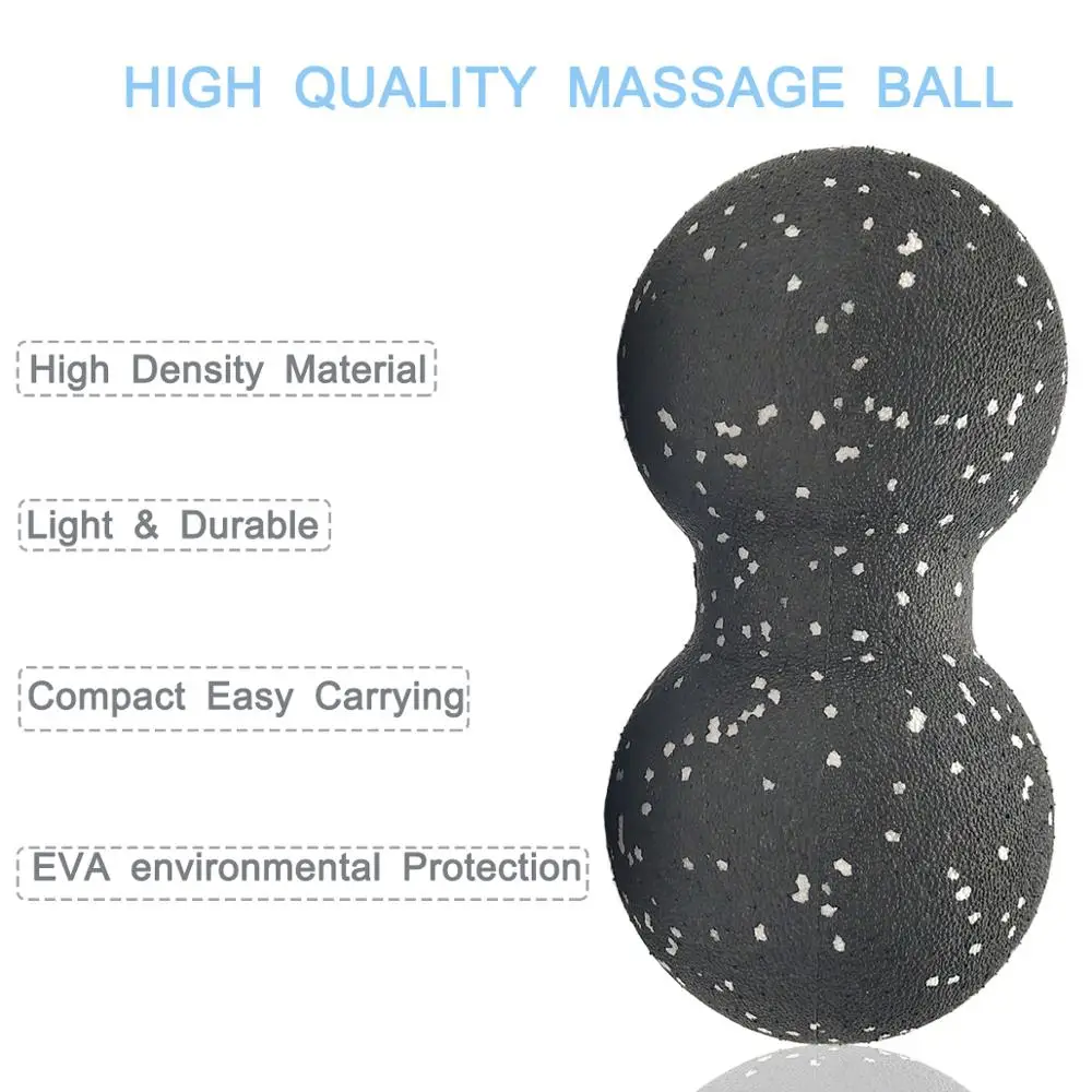 Peanut Massage Ball Set Lacrosse Ball Physical Trigger Point Therapy Myofascial Muscle Knots Yoga Crossfit Self Massage