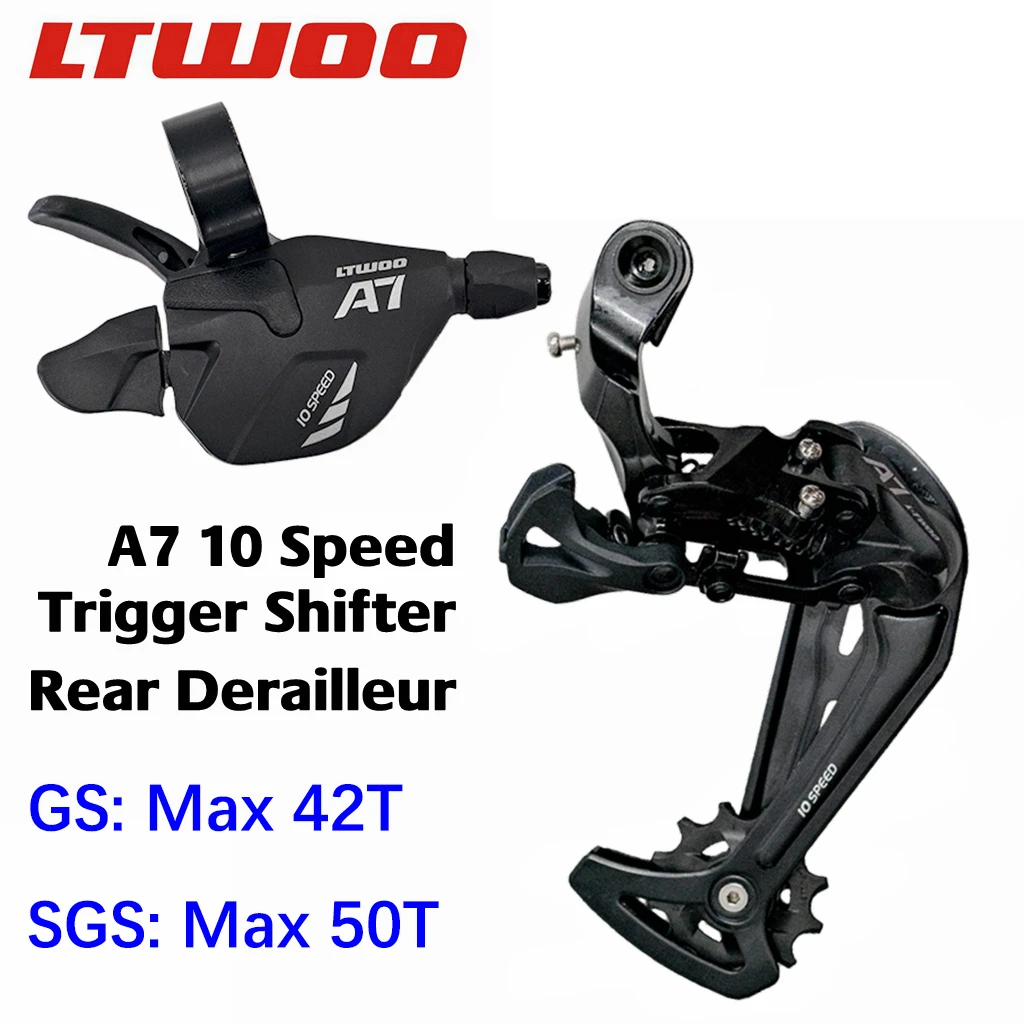 Ltwoo A7 1x 10 Speed Groupset 10s Rear Derailleur Right Shifter Gs Sgs ...