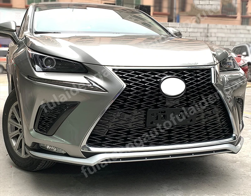 Для Lexus NX200t NX300h- спортивный стиль черный Передний бампер противотуманный светильник крышка решетка рамка отделка автомобильные аксессуары