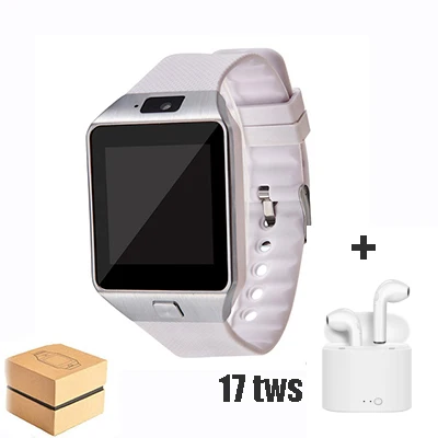 White A Умные часы с Bluetooth DZ09, умные часы, трекер сна, будильник, циферблат, ответ на вызов, SIM, TF карта, камера, умные часы для Android - Цвет: White A
