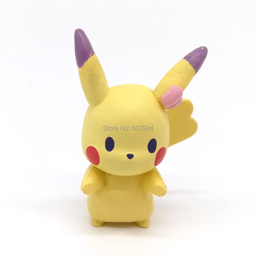 Новинка 7 шт. Pika Mew Psyduck Clefairy Ditto 4 см ПВХ экшн Фигурки игрушки|Игровые фигурки и