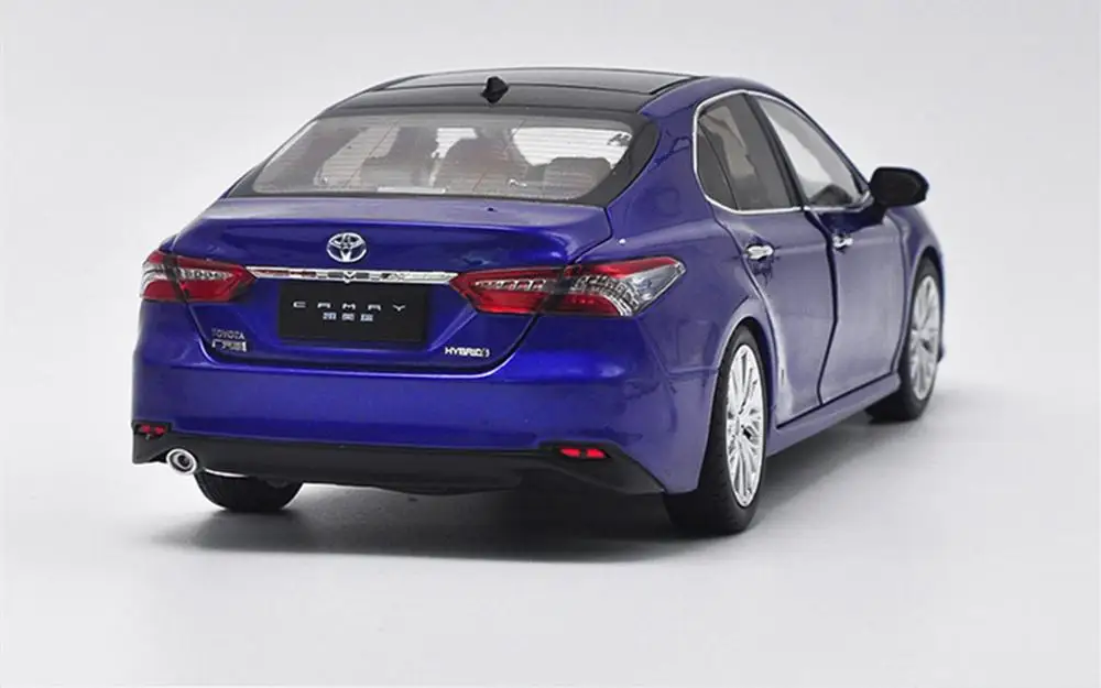 1/18 весы Toyota Camry Hybrid 8-го поколения Синий литой автомобиль модель