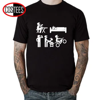 

Funny Dirt Bike Rider T-shirt Humor Joke Eat Sleep Drink Make Love Motorcycle Life T shirt Motobikers Never take helmets off Tee