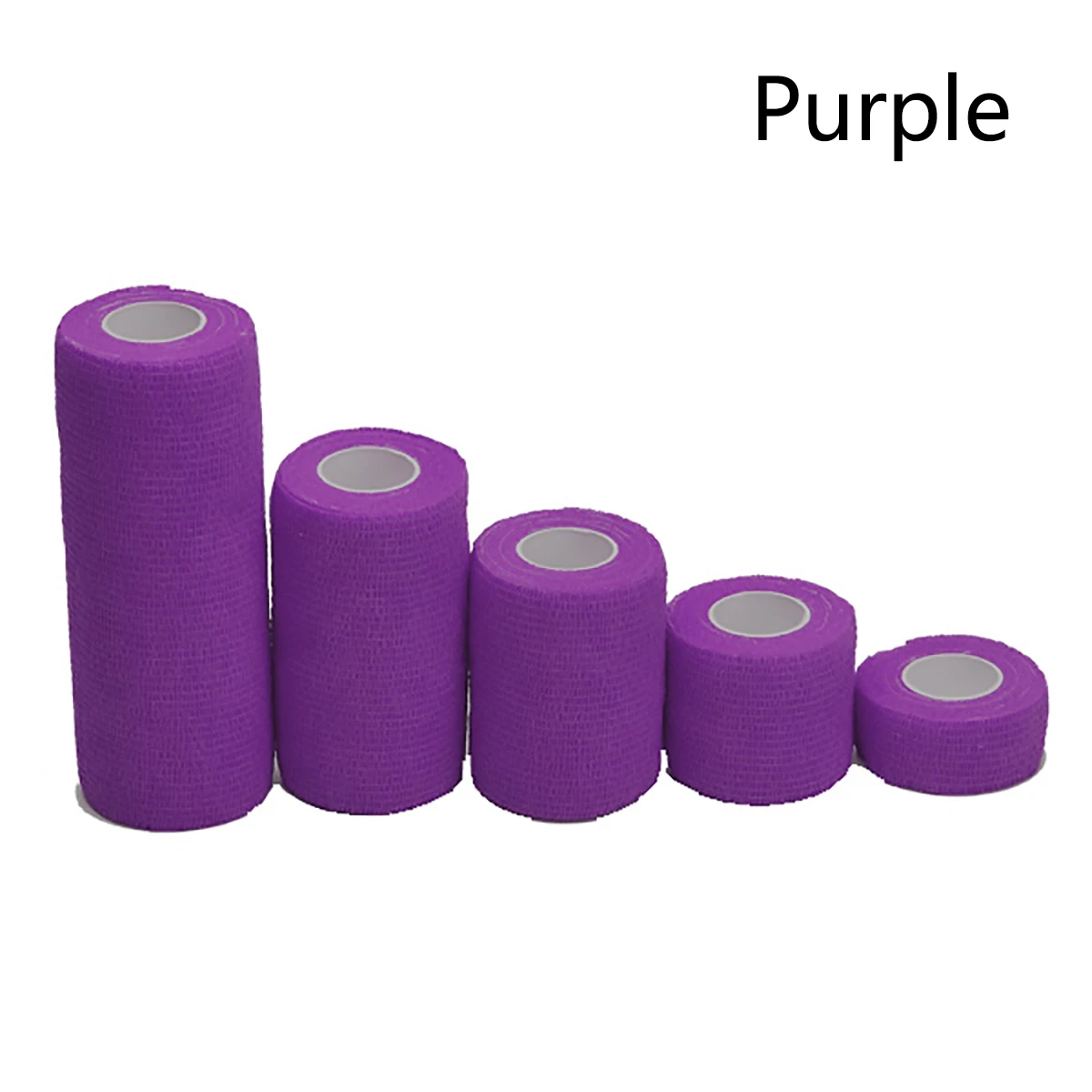 purple Самоклеящаяся повязка, красочный спортивный эластопласт, эластичный бинт, самоклеящаяся лента, защита от артроза колена - Цвет: purple