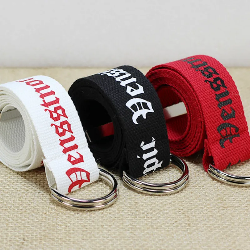 Модный нейлоновый ремень с двойной D-образной пряжкой 130 см | Аксессуары для