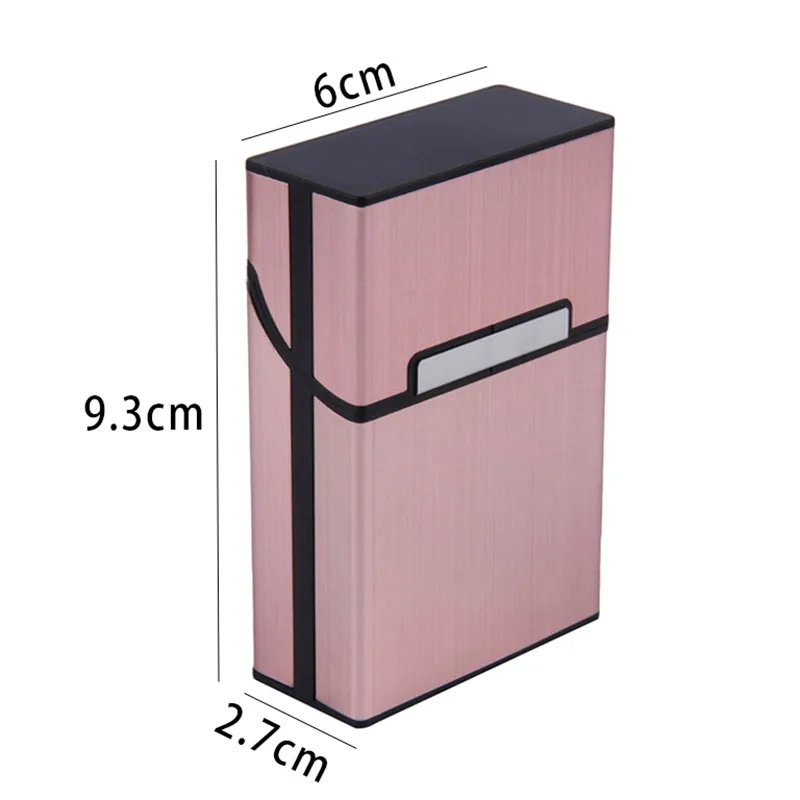 Sleek Waterproof Aluminum Tobacco Case - Portable Pocket Storage Container