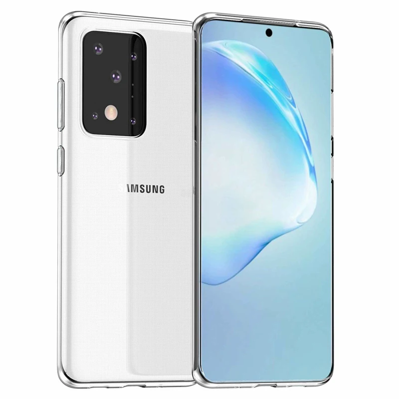 

Luxury Transparent Case For Samsung Galaxy S20 Ultra Thin Slim Soft TPU Silicone Cover Case For Samsung S20 Ultra s20 plus Coque
