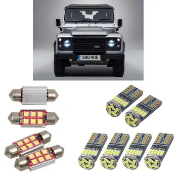 

Interior led Car lights For Land Rover defender pickup cabrio platform chassis L316 bulbs for cars License Plate Light 6pc