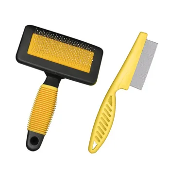 

Pet Cleaning Supplies Pet Dog Cat Nail Clippers Hair Brush Folding Bowl Set Pet Cleaning and Beauty Tools Solid Durable