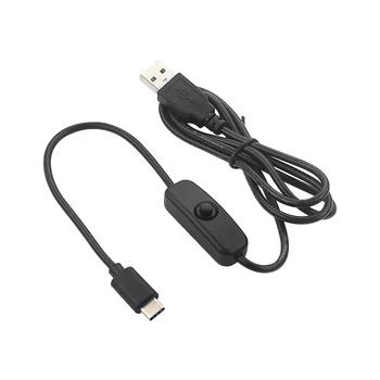

Suitable for Raspberry Pi 4 B Power Cable 5V 3A 1M Switch USB Cable Power Cord