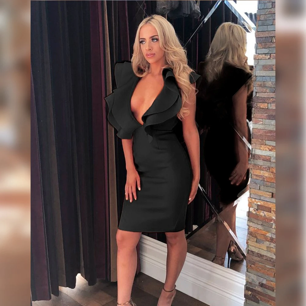 Maketina, Бандажное платье, Vestido, Бандажное оранжевое платье, сексуальное, с v-образным вырезом, на бретельках, Бандажное платье, бодикон, Бандажное летнее платье для вечеринки