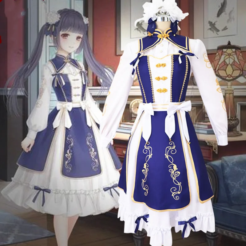 

Miracle Nikki cos anime man woman cosplay High-quality dress fashion costume full set skirt +shirt + headdress + bow tie