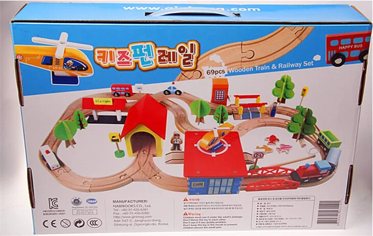 

South Korea ginimag Genuine Product 69 PCs Building Blocks Flexible Thomas Camera Track Compatible Tomas Thomas