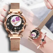 Кристалл модные женские часы роскошные женские часы reloj mujer Женские кварцевые наручные полностью Стразы водонепроницаемые часы