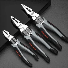 Pince diagonale universelle multifonctionnelle, nez aiguille, outils de quincaillerie, coupe fil d'électricien, dénudeur de fil Tang
