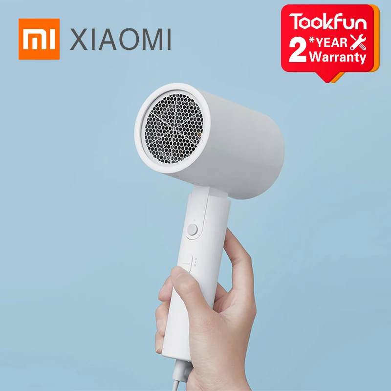 Promoción XIAOMI MIJIA-secador de pelo portátil de anión, Nanoe, cuidado del cabello con iones de agua, profesional, secado rápido, 1600W, viaje, plegable QLX1Nj1Kw