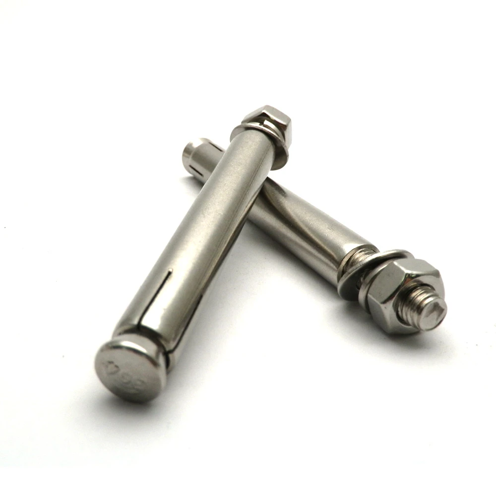 Expansion Screw 2pc Concrete Anchor Expansion Bolt M6 M8 304 Stainless Steel Sleeve Anchor Eye Nut Install Close Hook Ring Long Universal Screw Fixed Color : 100mm, Specification : M6 Expansion Screw 2pc Concrete Anchor Expansion Bolt M6 M8 304 Stainless Steel Sleeve Anchor Eye Nut Install Close Hook Ring Long Universal Screw Fixed Color : 100mm, Specification : M6