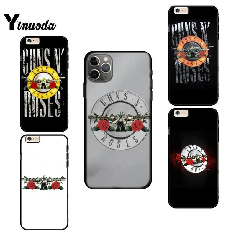 Мягкие ТПУ чехлы Yinuoda guns n roses fundas coque Phone Cover для iPhone 12 8 7 6 6S Plus X XS MAX 5 5S SE XR 11 pro promax