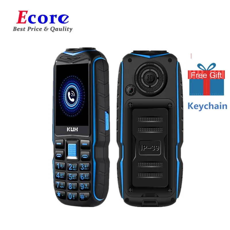 Хит! KUH T3, 2,4 дюймов, Дополнительный внешний аккумулятор, мобильный телефон, две sim камеры, двойной Электрический фонарь, большой голос, противоударные мобильные телефоны для пожилых людей|Смартфоны и мобильные телефоны|   | АлиЭкспресс