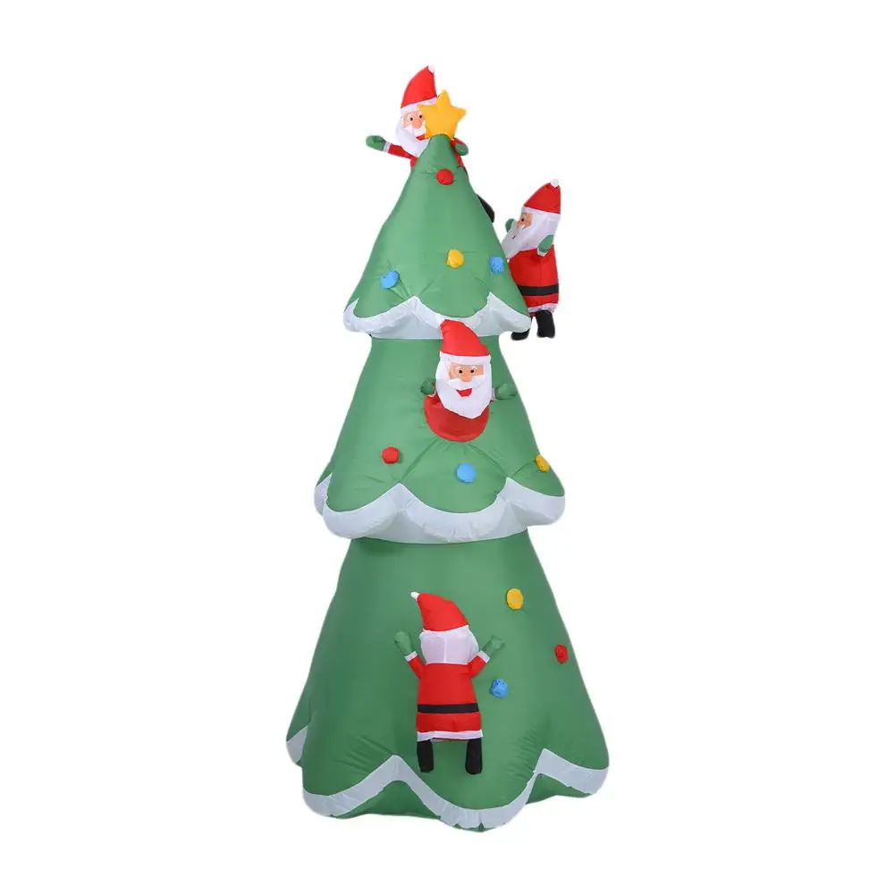 Inflatable Christmas Tree Outdoor Inflatables 240cm Blow Up for Yard Garden Decoration with L | Дом и сад