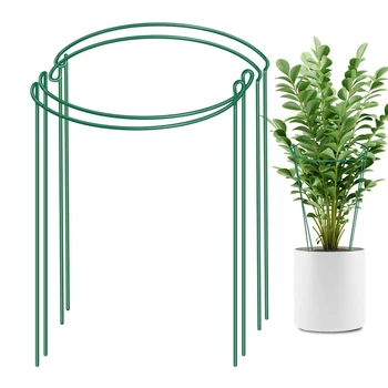 

2Pcs Garden Supplies Climbing Frame Flower Bracket Iron Ring Props For Plants Graden Supplies High Quality