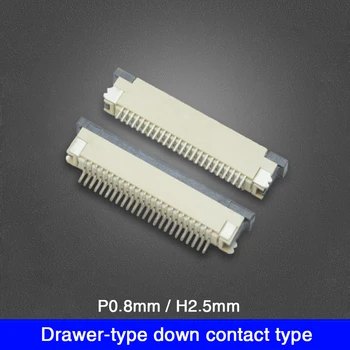 

Free Shipping FFC / FPC 0.8MM Drawer Type Bottom Connector 6 8 9 10 12 14 16 18 20 22 24 26 30 36 Pin