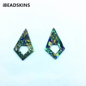 

New arrival! 45x27mm 100pcs Acrylic Rhombus charm for Necklace DIY making /Earrings parts,hand Made Earrings ,Jewelry DIY