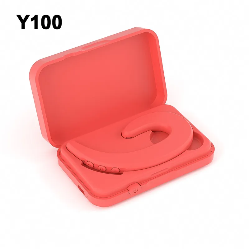 2020 Y100 Headphones With Bone Conduction Earphones Bluetooth Earphone Wireless Blutooth Headset TWS Sports Waterproof Earbuds