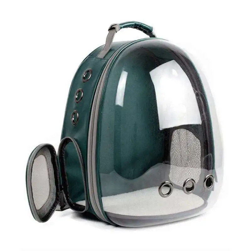 Portable Pet/Cat/Dog/Puppy Backpack Carrier Bubble, New Space Capsule Design 360 degree Sightseeing Rabbit Rucksack Handbag Tran