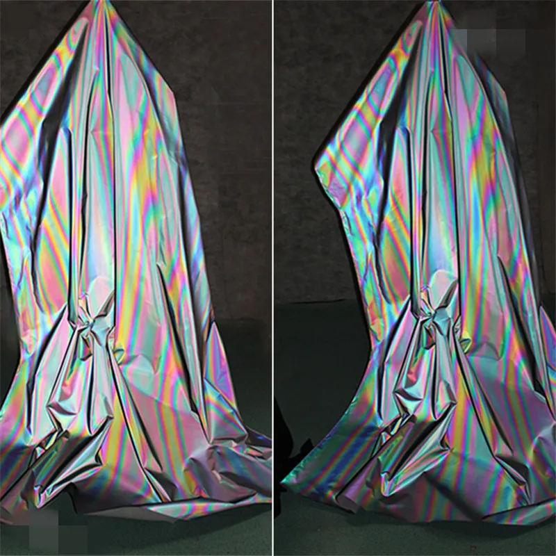 50*140 см/pieceLaser dazzle радио излучение отражающая ткань знаменитости douyin сценический фон Одежда diy ткань