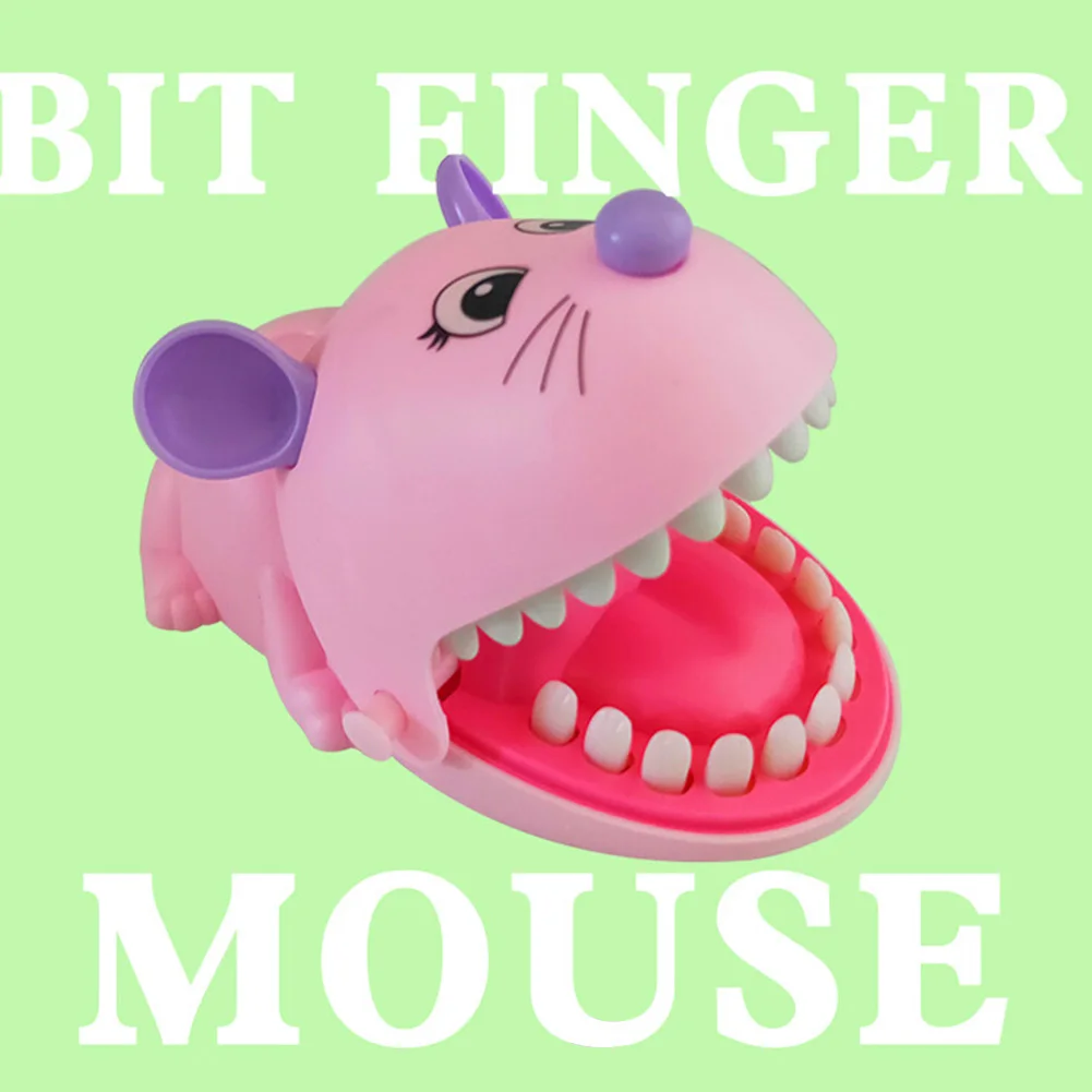 Забавная мышь большой рот укус палец игра Трюк Шалость проп дети интерактивная игрушка