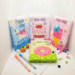 Carnet de notes A5 en peluche, Agenda, Journal intime, carnet de croquis, mignon, papeterie, coloriage, fournitures scolaires, 2022 